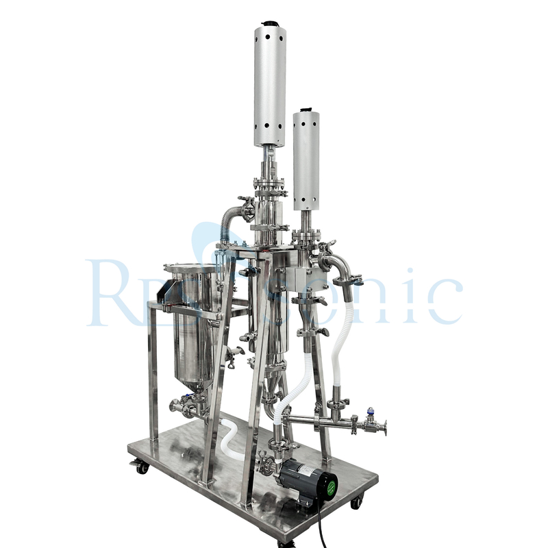 Mesin Homogenizer Ultrasonik Digital Titanium Powder Stainless Steel 2L Max Kapasitas Digunakan Kosmetik Deterjen Penggilingan