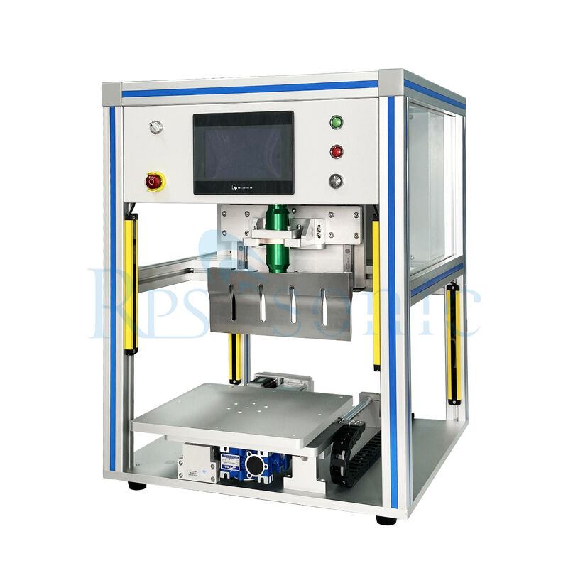 Sistem pemotong kue ultrasonik semi-otomatis yang sangat efisien, pisau ultrasonik untuk mesin roti